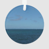 Saint Lucia Horizon Blue Ocean Ornament (achterkant)