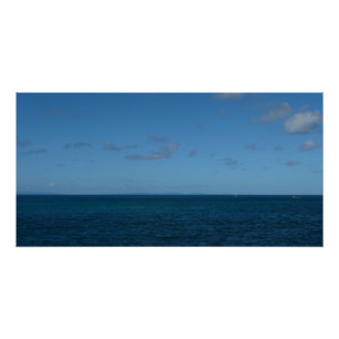Saint Lucia Horizon Blue Ocean Perfect Poster