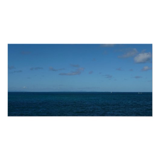 Saint Lucia Horizon Blue Ocean Perfect Poster (Voorkant)