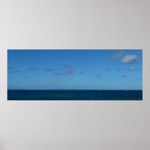 Saint Lucia Horizon Blue Ocean Poster