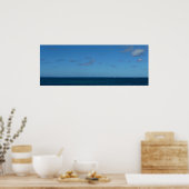 Saint Lucia Horizon Blue Ocean Poster (Keuken)