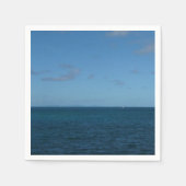 Saint Lucia Horizon Blue Ocean Servetten (Voorkant)