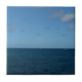 Saint Lucia Horizon Blue Ocean Tegeltje (Voorkant)