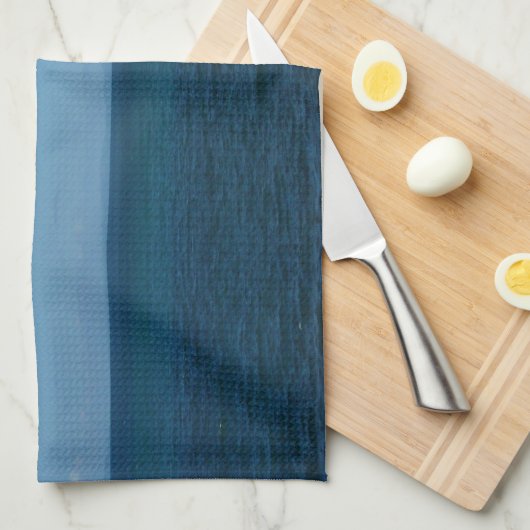 Saint Lucia Horizon Blue Ocean Theedoek (Quarter Fold)