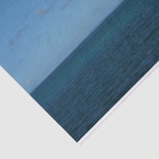 Saint Lucia Horizon Blue Ocean Tissuepapier (Detail)