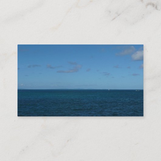Saint Lucia Horizon Blue Ocean Visitekaartje (Achterkant)