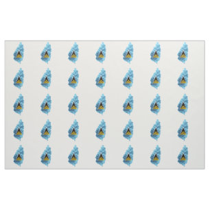 Saint Lucia Kaart vlag Stof