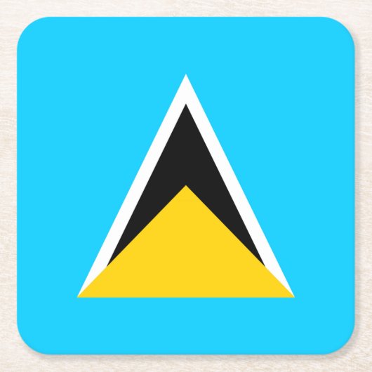 Saint Lucia Kartonnen Onderzetters (Voorkant)