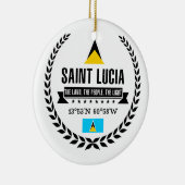 Saint Lucia Keramisch Ornament (Rechts)