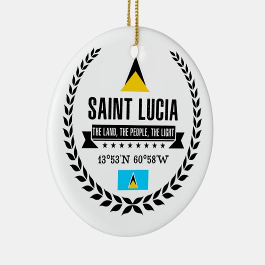 Saint Lucia Keramisch Ornament (Rechts)