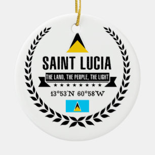 Saint Lucia Keramisch Ornament