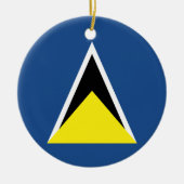 Saint Lucia Keramisch Ornament (Voorkant)
