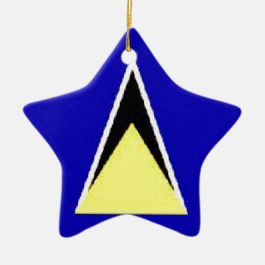 Saint Lucia Keramisch Ornament (Voorkant)