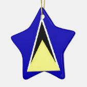 Saint Lucia Keramisch Ornament (Links)