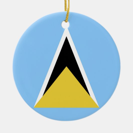 Saint Lucia Keramisch Ornament (Voorkant)