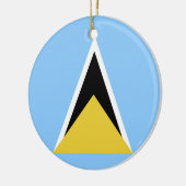 Saint Lucia Keramisch Ornament (Links)