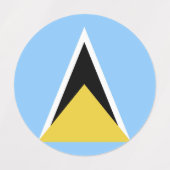 Saint Lucia Labels (Design 1)