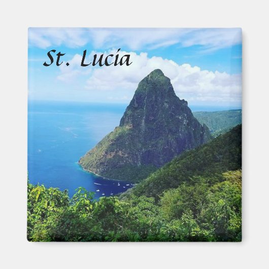 Saint Lucia Magneet (Voorkant)