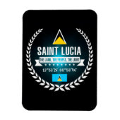Saint Lucia Magneet (Verticaal)