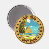 Saint Lucia Magneet (Voorkant / Achterkant)