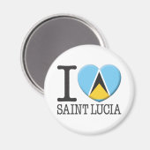 Saint Lucia Magneet (Voorkant / Achterkant)