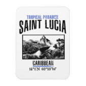 Saint Lucia Magneet (Verticaal)