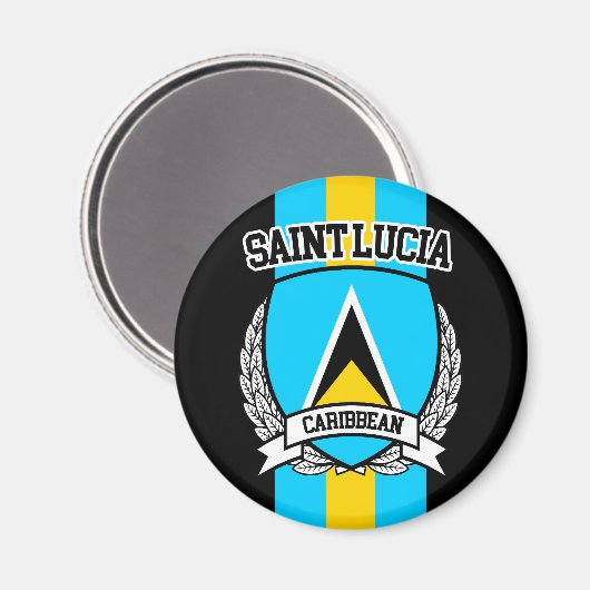 Saint Lucia Magneet (Voorkant / Achterkant)