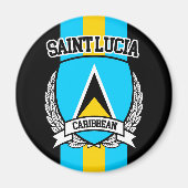Saint Lucia Magneet (Voorkant)