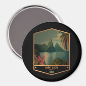 Saint Lucia Magneet (Voorkant / Achterkant)