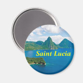 Saint Lucia magneet (Voorkant / Achterkant)