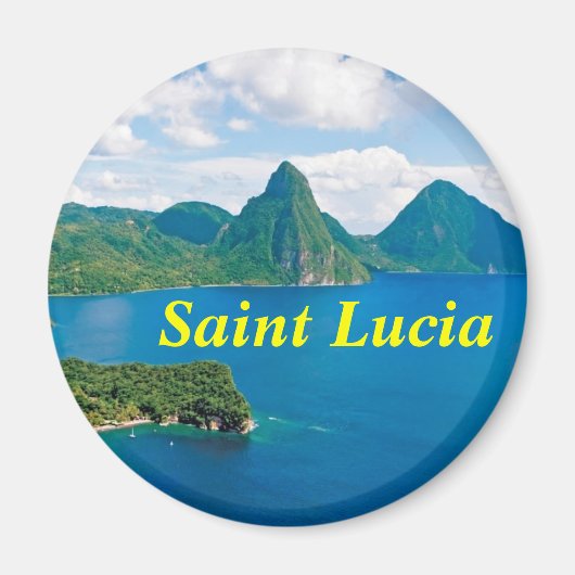 Saint Lucia magneet (Voorkant)