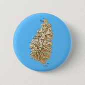Saint Lucia Map Button (Voorkant)