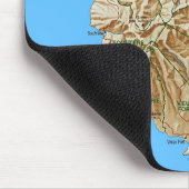 Saint Lucia Map Mousepad Muismat (Hoek)