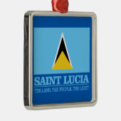 Saint Lucia Metalen Ornament (Rechts)