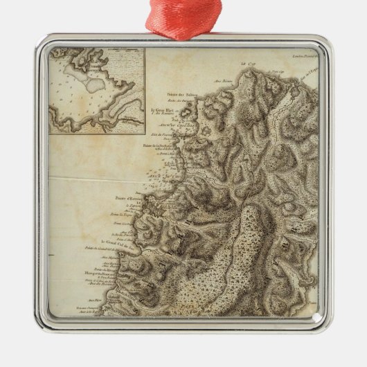 Saint Lucia Metalen Ornament (Voorkant)