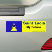 saint lucia , mijn toekomst bumpersticker (Op auto)