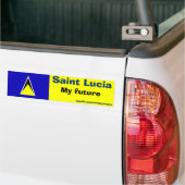 saint lucia , mijn toekomst bumpersticker (Op Truck)