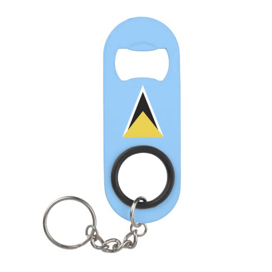 Saint Lucia Mini Flessenopener (Voorkant)