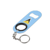 Saint Lucia Mini Flessenopener (Achterkant Gekanteld)