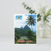 Saint Lucia - Panorama - Briefkaart (Staand voorkant)