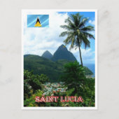 Saint Lucia - Panorama - Briefkaart (Voorkant)