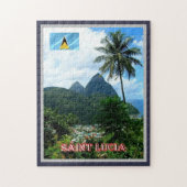 Saint Lucia - Panorama - Legpuzzel (Verticaal)
