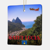 SAINT LUCIA panoramisch keramisch decoratief mater Ornament (Links)