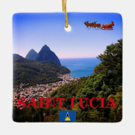 SAINT LUCIA panoramisch keramisch decoratief mater Ornament