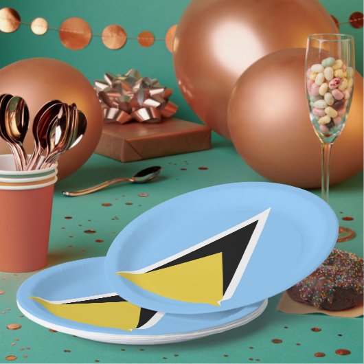 Saint Lucia Papieren Bordje (Multi)