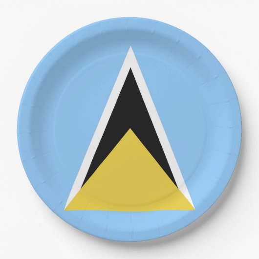 Saint Lucia Papieren Bordje (Voorkant)