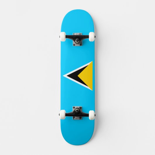Saint Lucia Persoonlijk Skateboard (Voorkant)