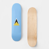 Saint Lucia Persoonlijk Skateboard (Voorkant)