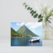 Saint Lucia Pitons Briefkaart (Staand voorkant)