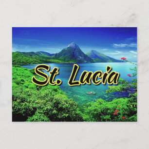 Saint Lucia Pitons Briefkaart